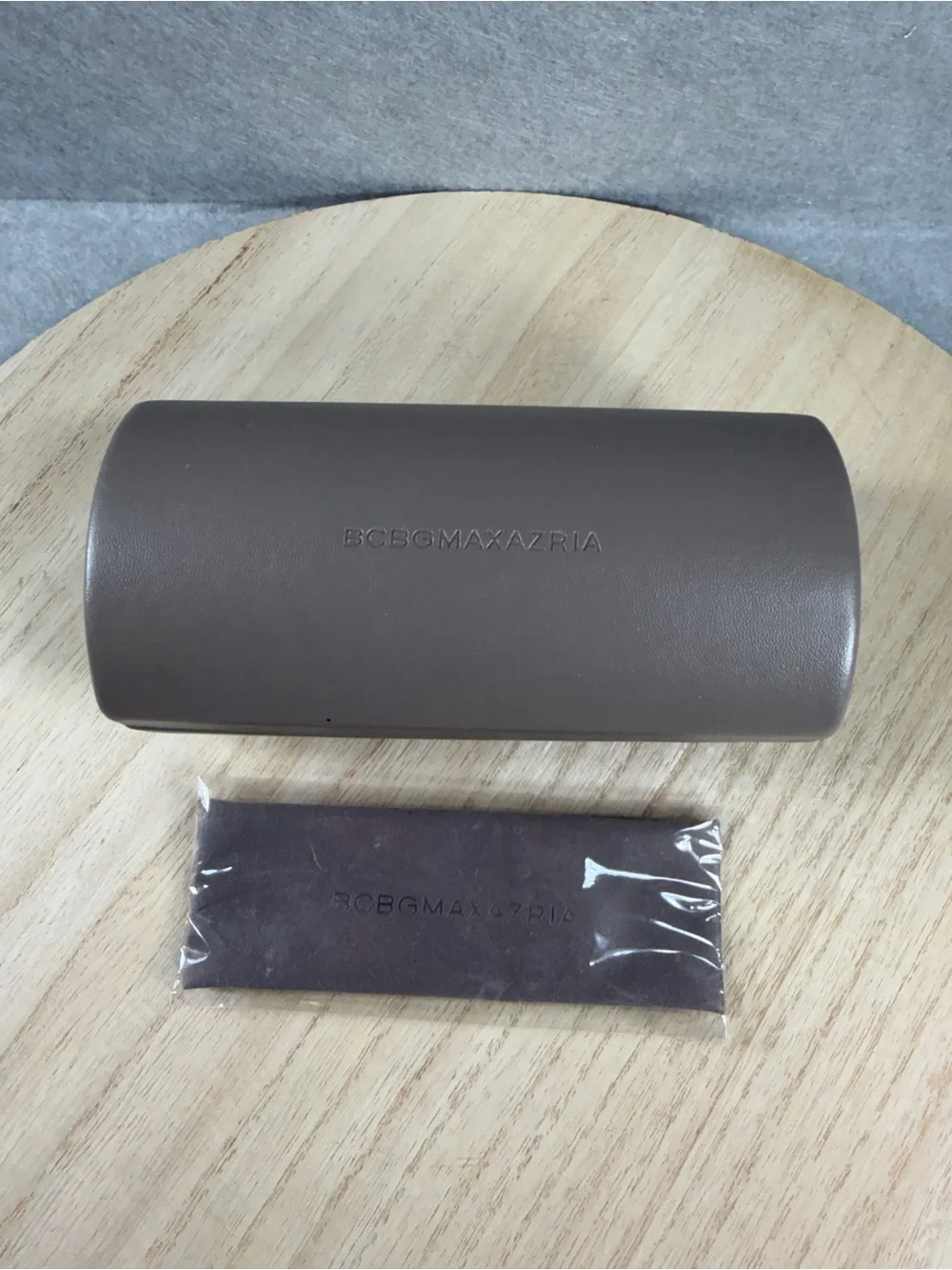BCBGMaxAzria Brown Sunglasses Case with Matching Cloth